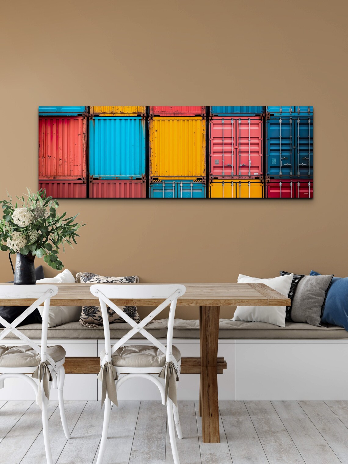 Container Warehouse Shipping Art Print, Panoramic - Image 2