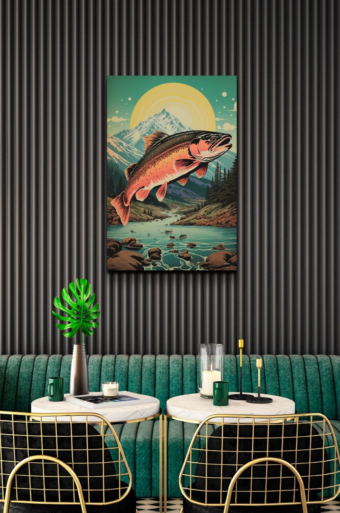 Lake Trout Vintage Wall Art Vintage Fishing Wall Art Fishing Wall Art Fishing Prints Gift For Dad Fishing Gift - Image 7