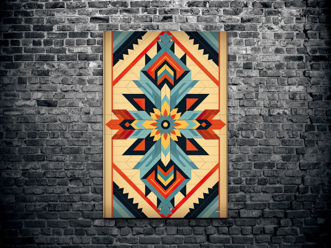 Southwestern Pattern Boho Art Print, Western Decor - Image 2