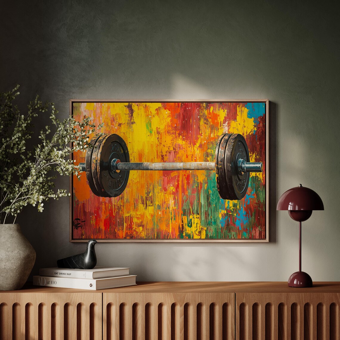 Barbell Gym Art Poster, Weightlifting Motivation - Image 3