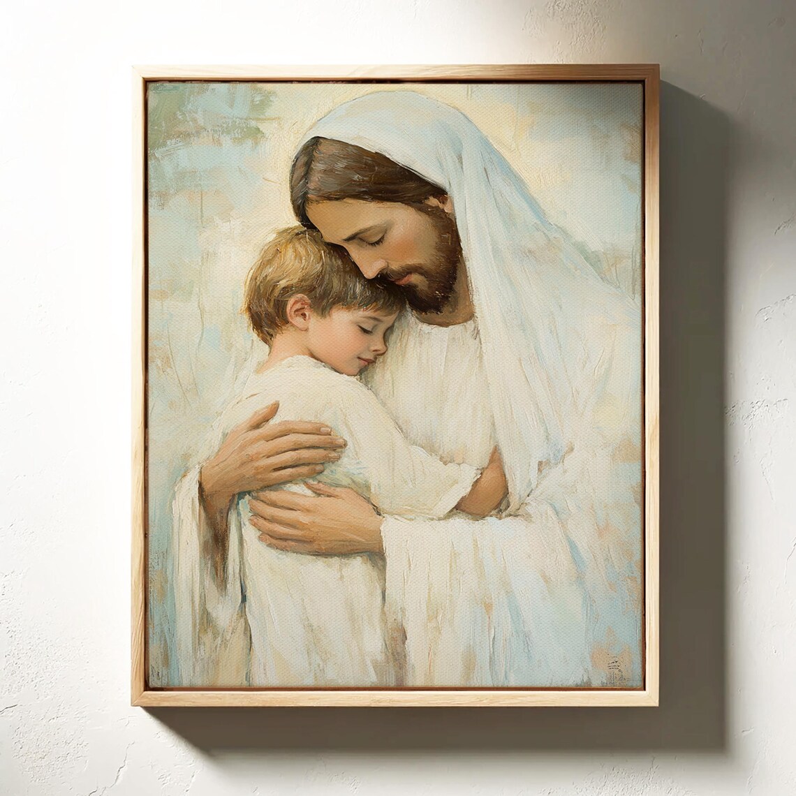 Jesus Hugging Child, Christian Inspirational Art - Image 3