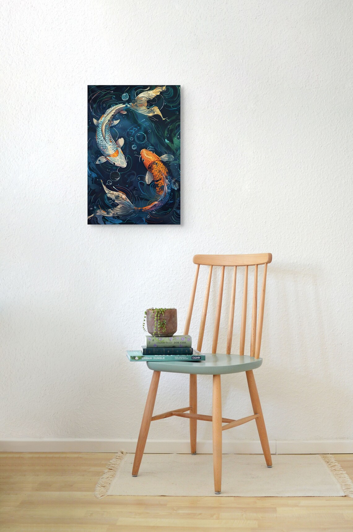 Koi Fish Art Print, Japanese Nature Animal - Image 6