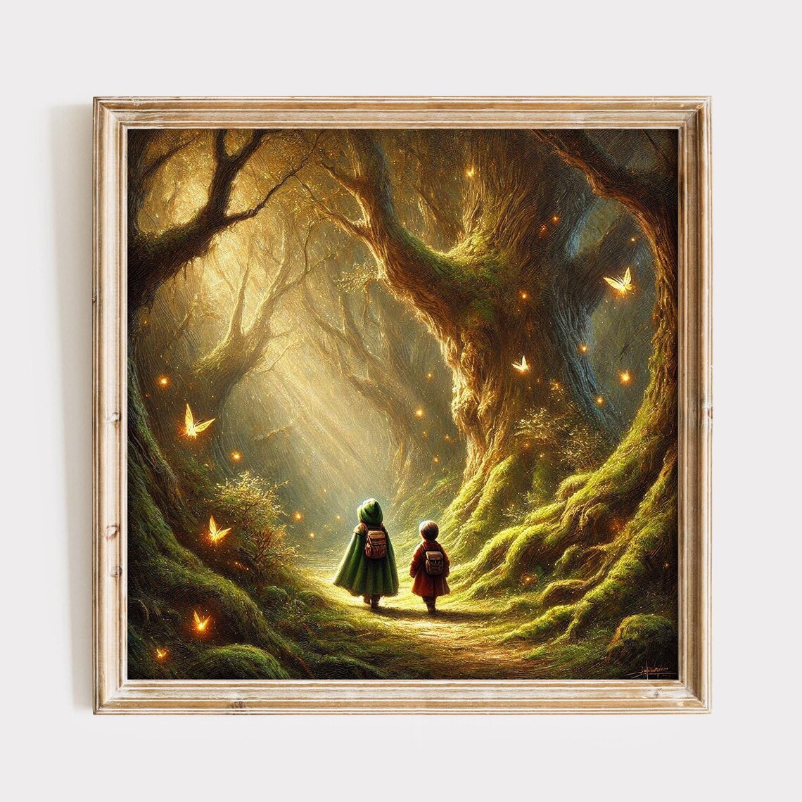 Magical Enchanted Forest Art Print, Children's Room