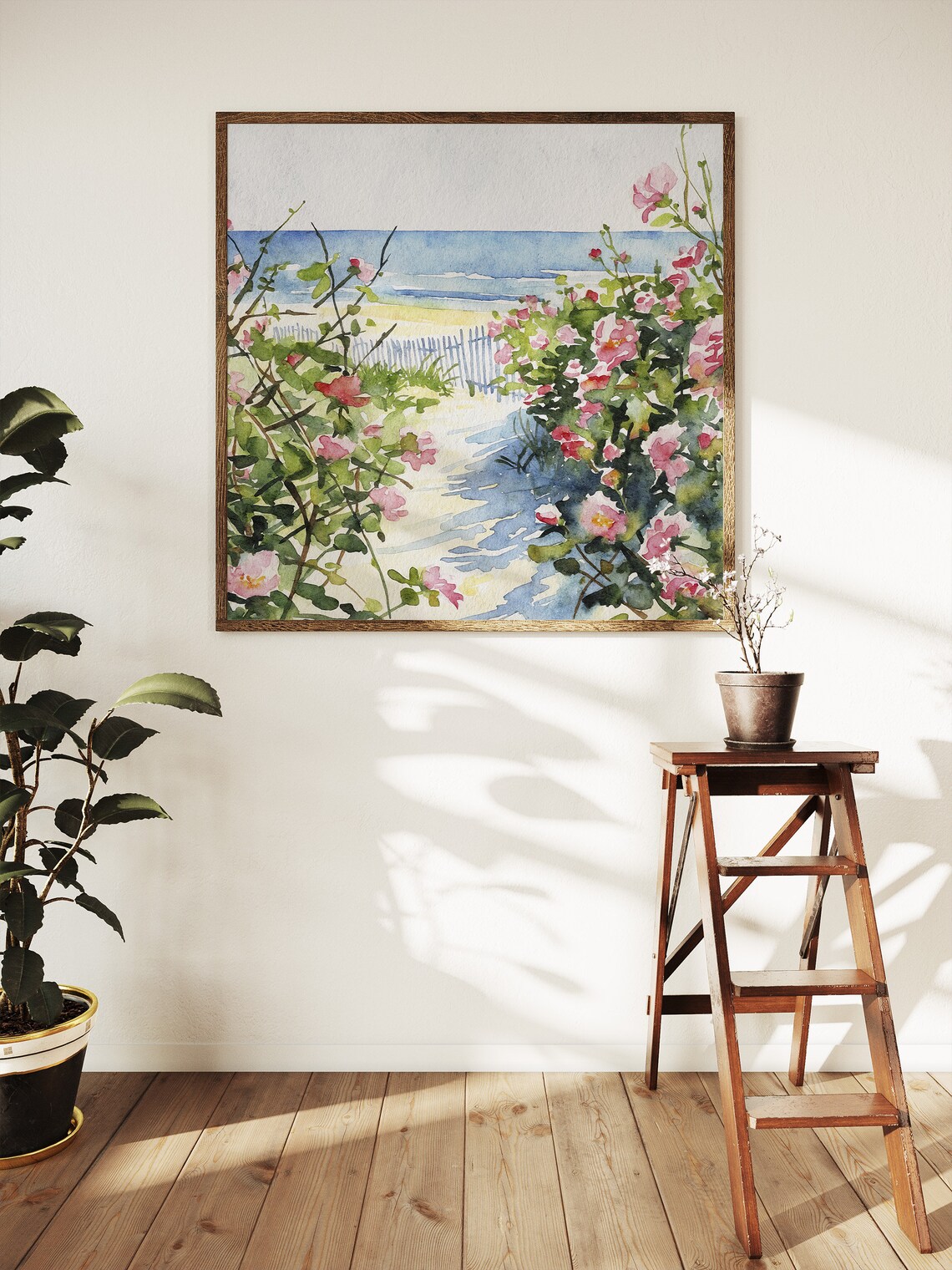 Cape Cod Watercolor Landscape, Beach Scene Art Print - Image 5