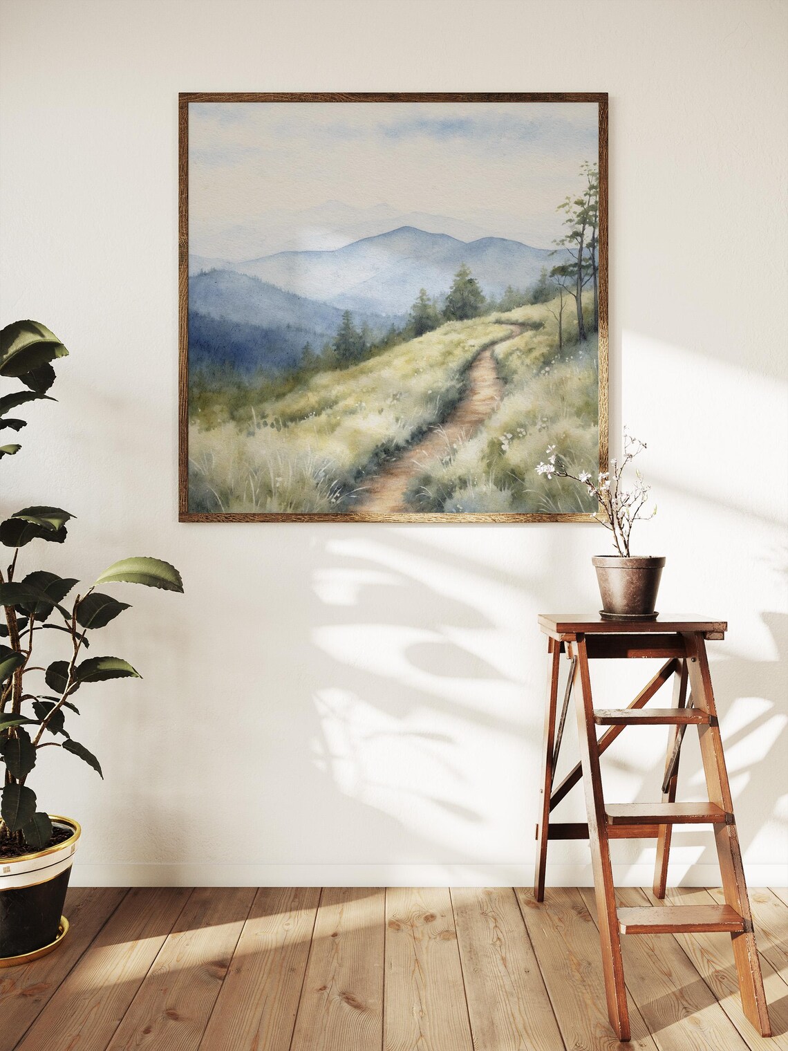 Blue Ridge Mountains Watercolor Art Print, North Carolina - Image 5