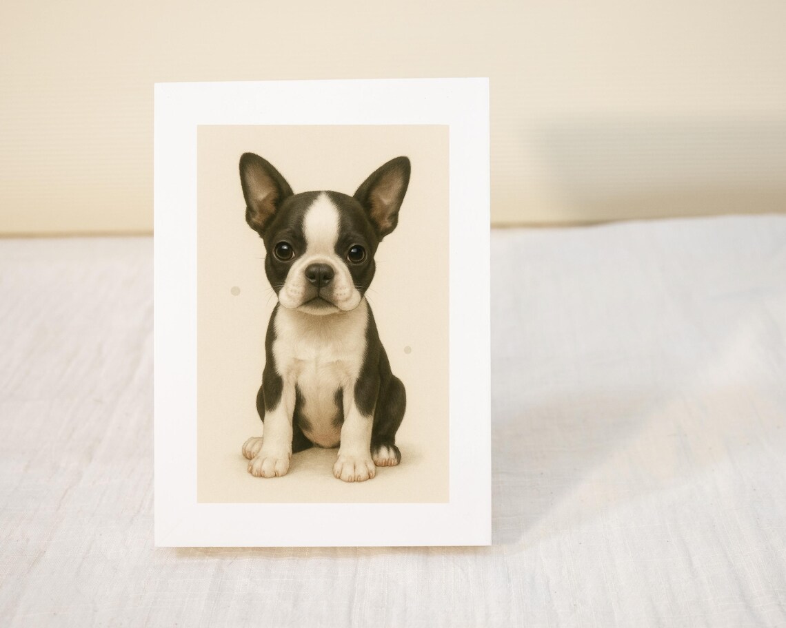Boston Terrier Puppy Nursery Decor, Dog Lover Gift - Image 3