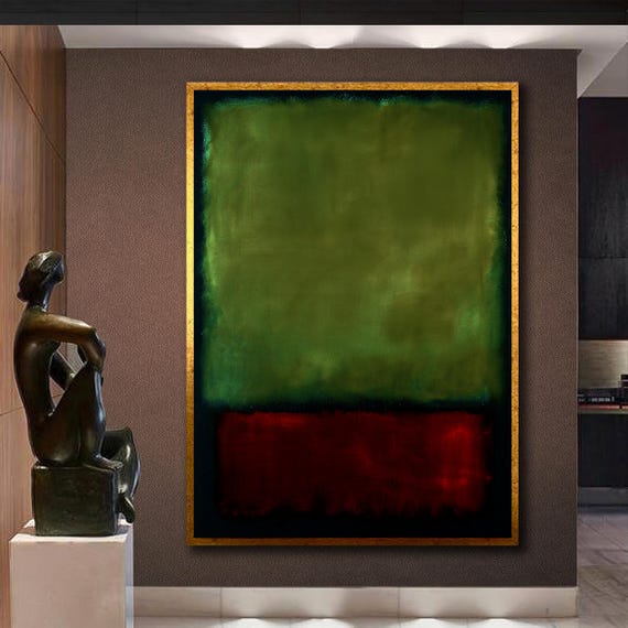 Mark Rothko Colorful Abstract Art Minimalist Painting Modern Wall Decor Contemporary Home Art Unique Gift Homeart Framed