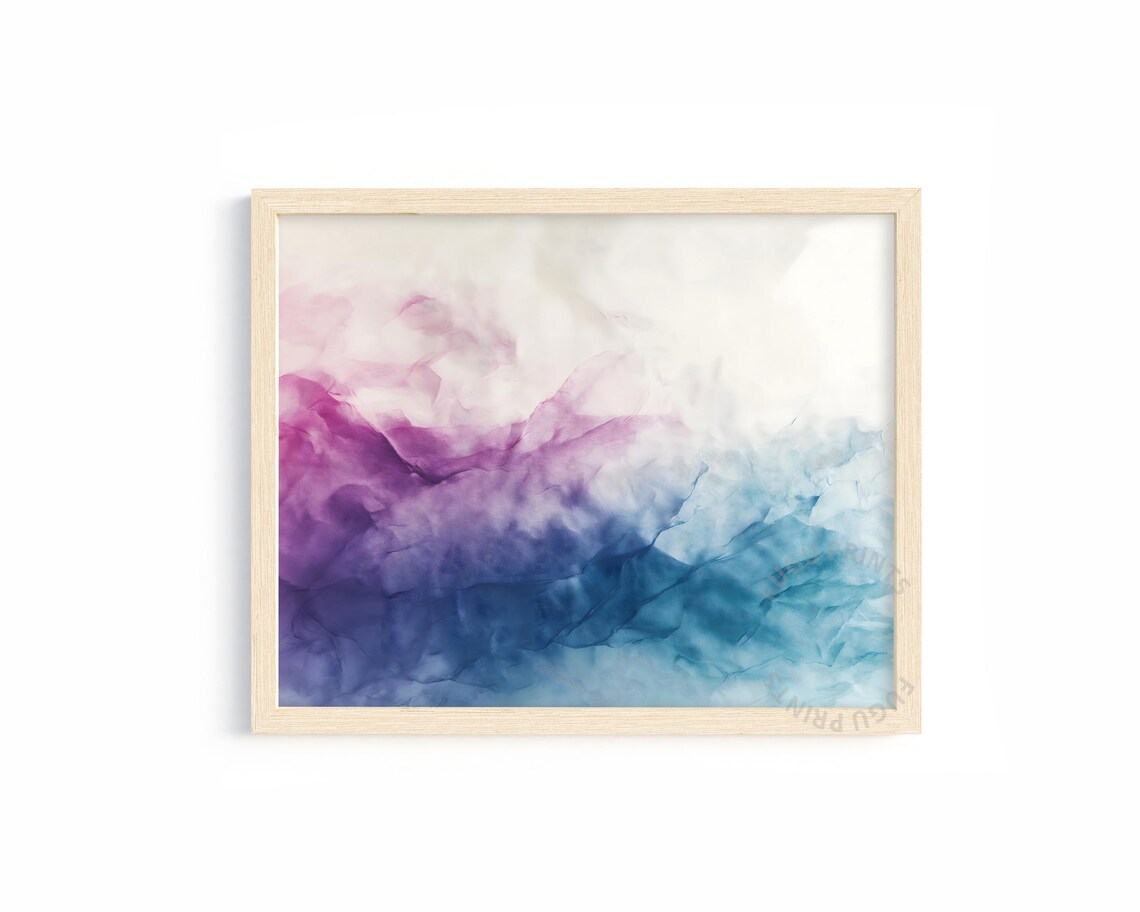 Abstract Print, Modern Watercolor Effect