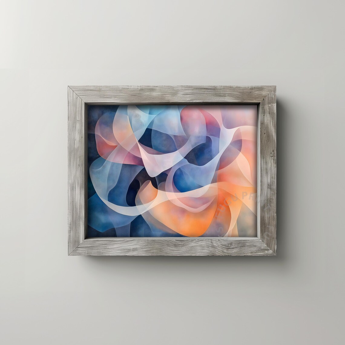 Abstract Flow Art Print, Modern Living Room Decor - Image 2