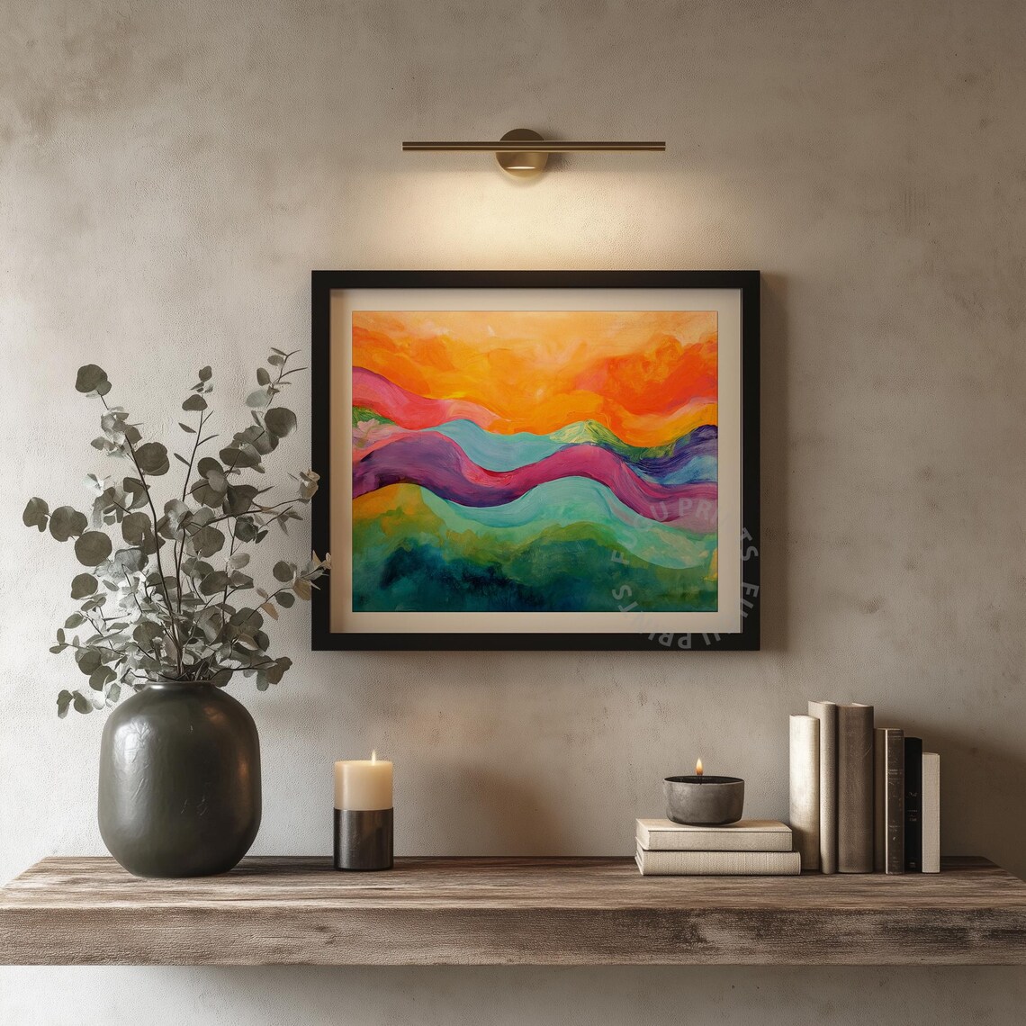 Abstract Landscape, Modern Boho Art Print - Image 4