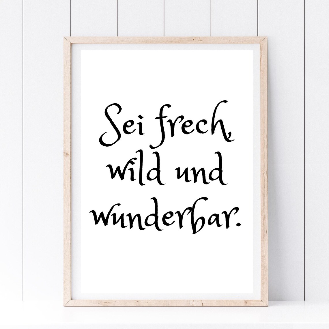 Din A4 Art Print Without Frame Be Bold Wild And Wonderful Motivation Typography Print Poster Picture - Image 2