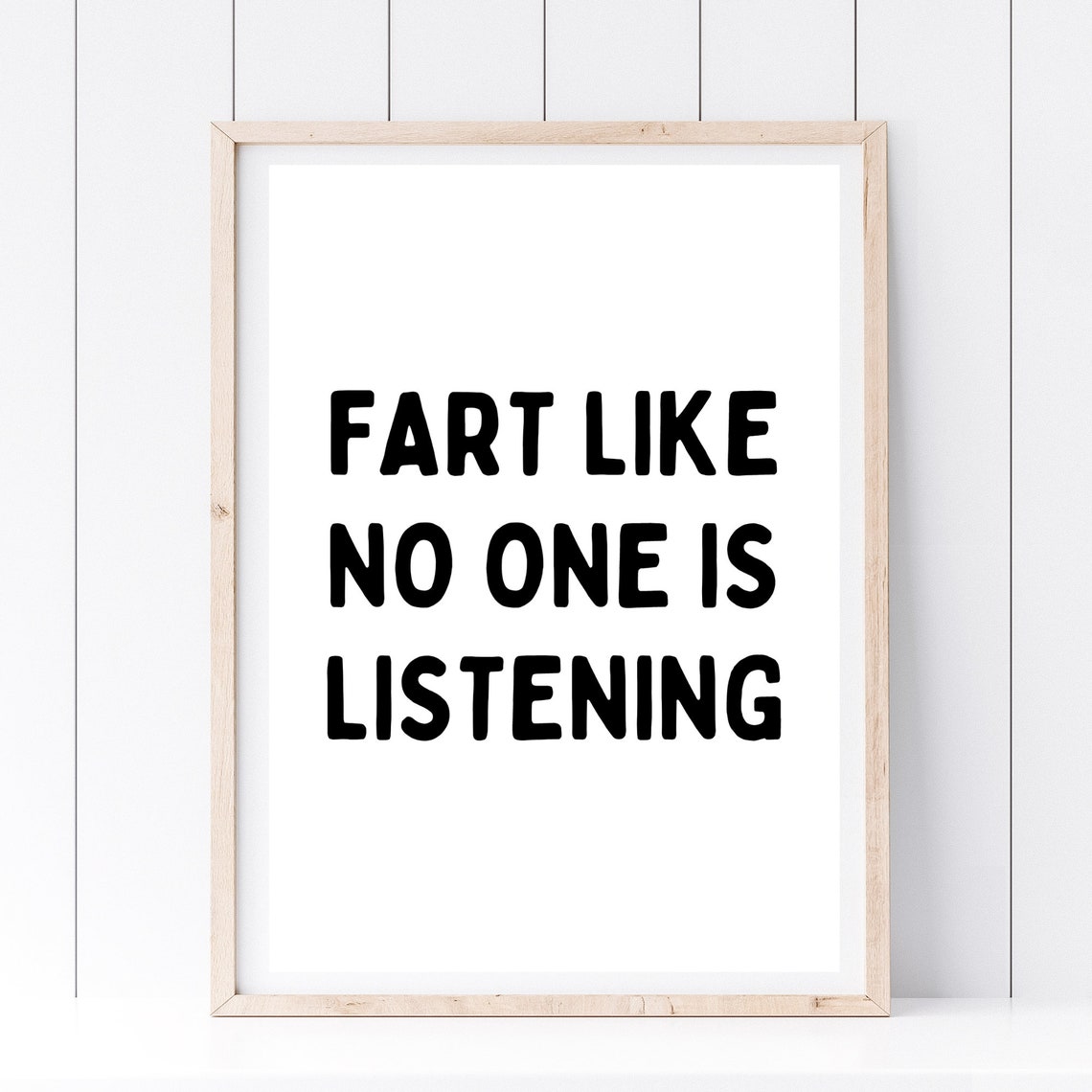 Din A4 Art Print Without Frame Saying Fart Like No One Is Listening Wc Toilet Toilet Bathroom Bathroom Guest Wc Fart Picture Poster Gift