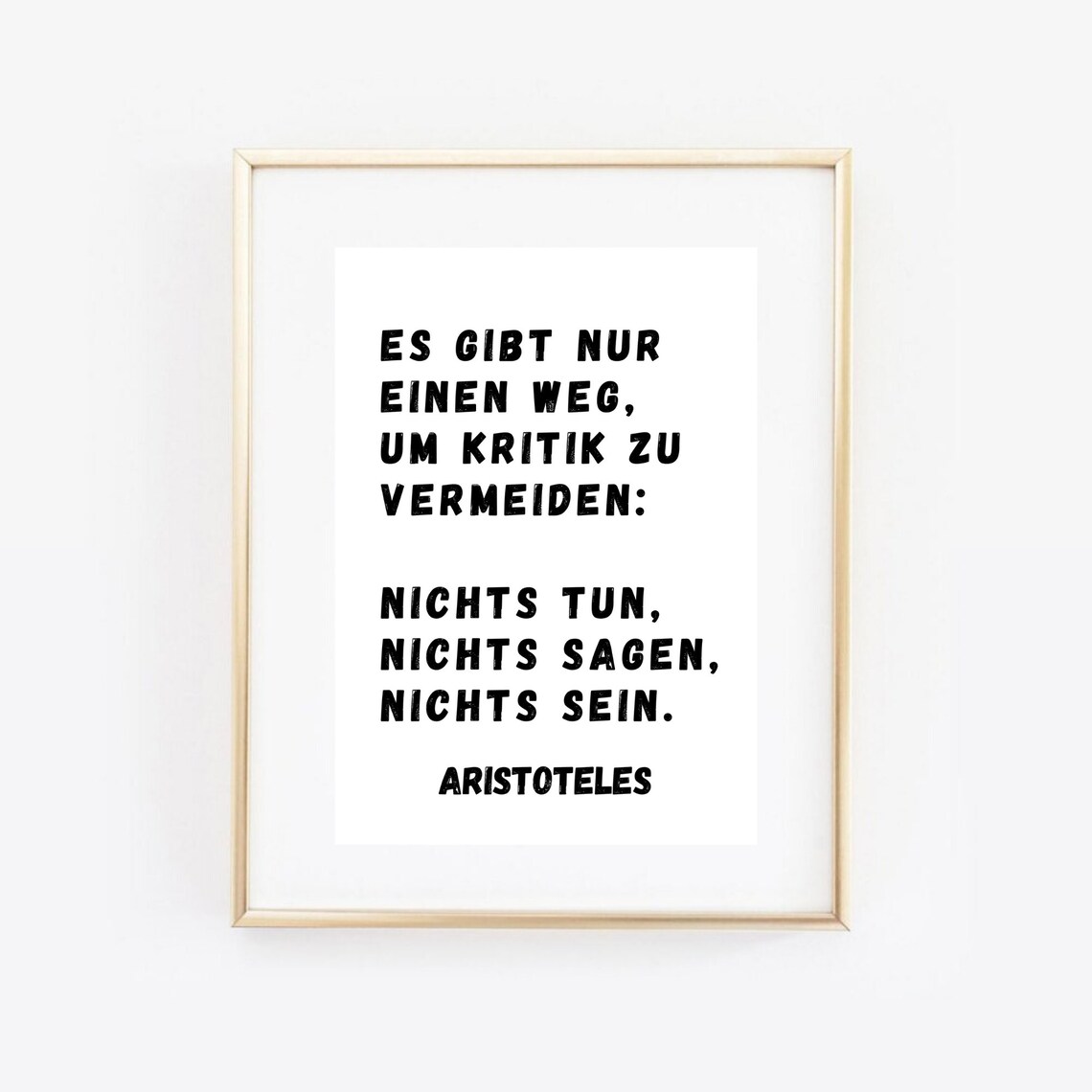 Aristotle Motivation Typography, Art Print - Image 2