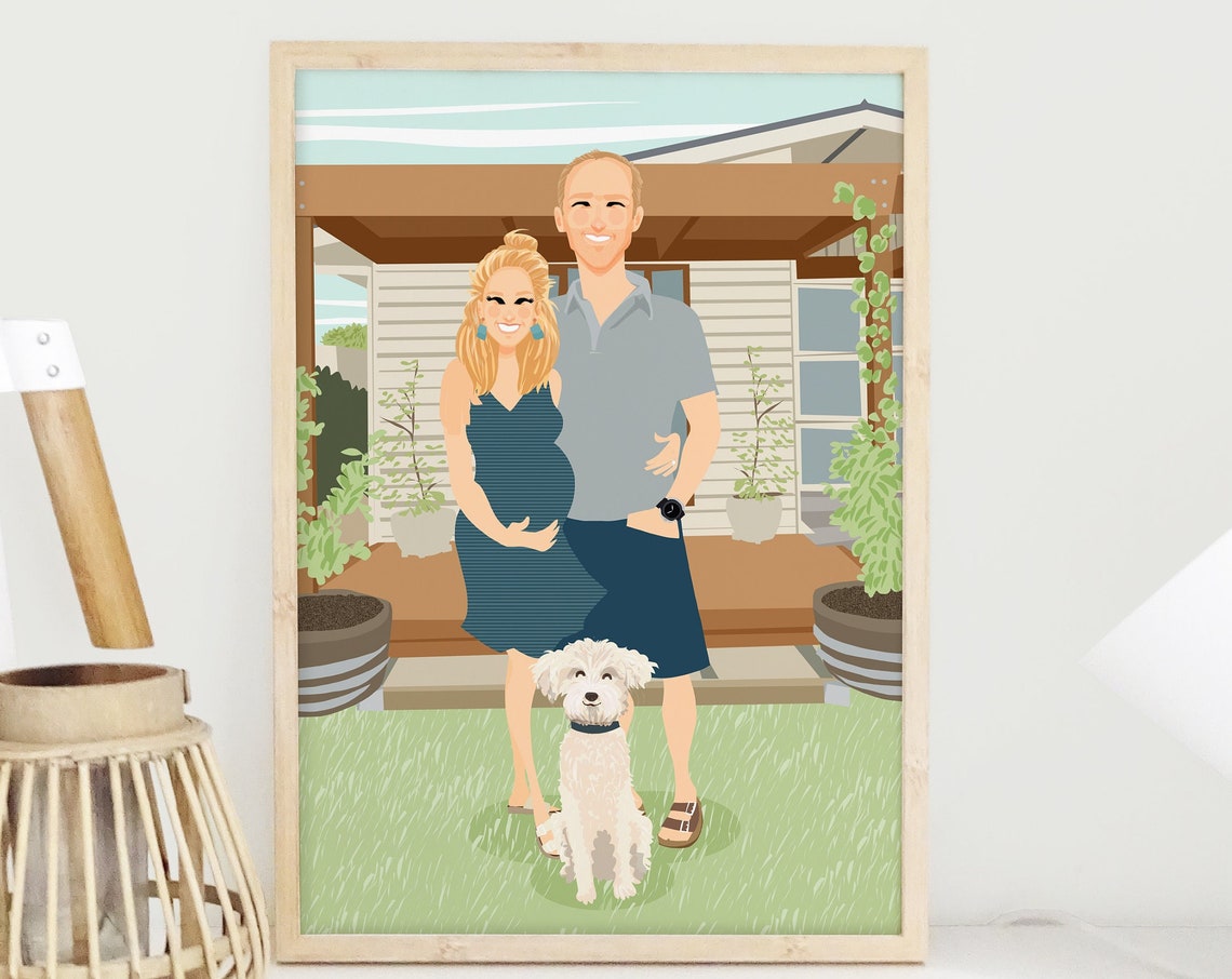 Custom Engagement Proposal Portrait Airstream Trailer Poster - Image 6