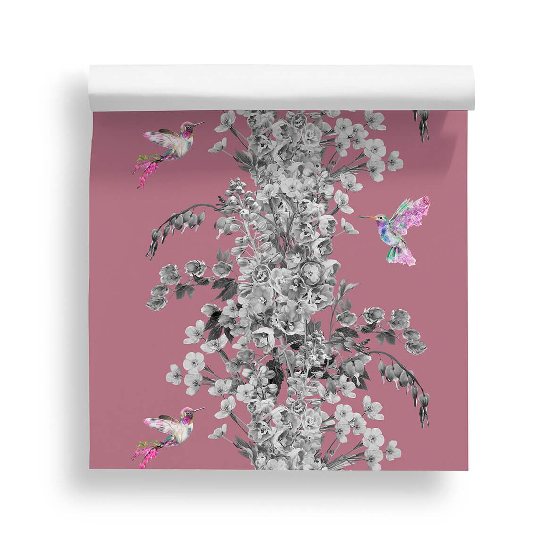 Hummingbird Botanical Wall Art Print
