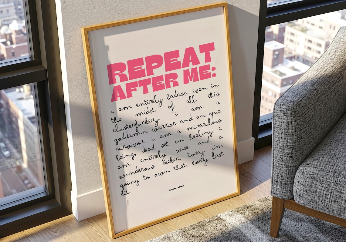 Badass Woman Quote Wall Art Print