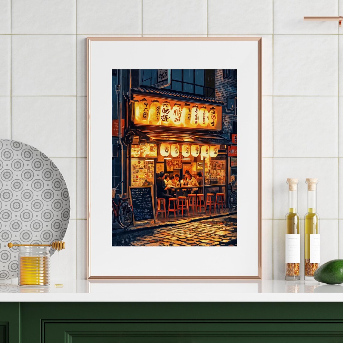 Ramen Shop in Japan Travel Poster, Japanese Decor - Image 3