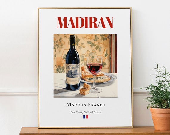 Madiran On Maiolica Tile, Traditional Bar Art Print
