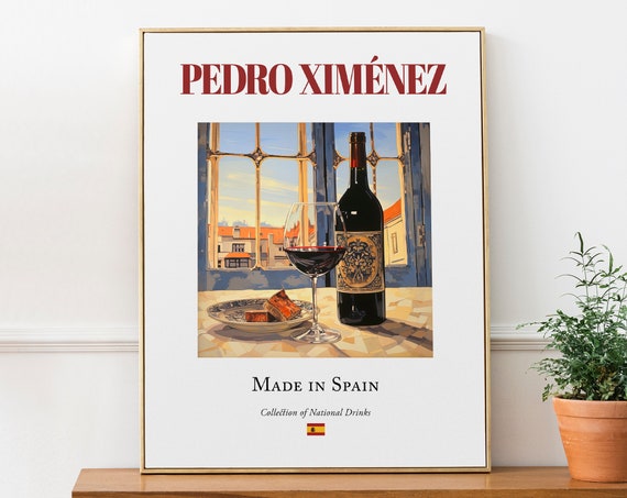 Pedro Ximenez On Maiolica Tile, Jerez Drink Poster