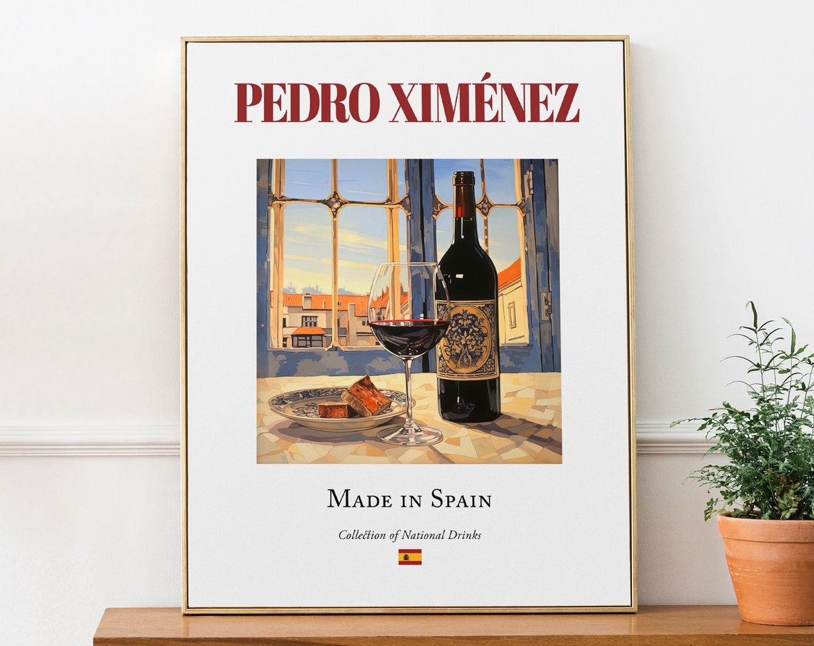 Pedro Ximenez On Maiolica Tile, Jerez Drink Poster