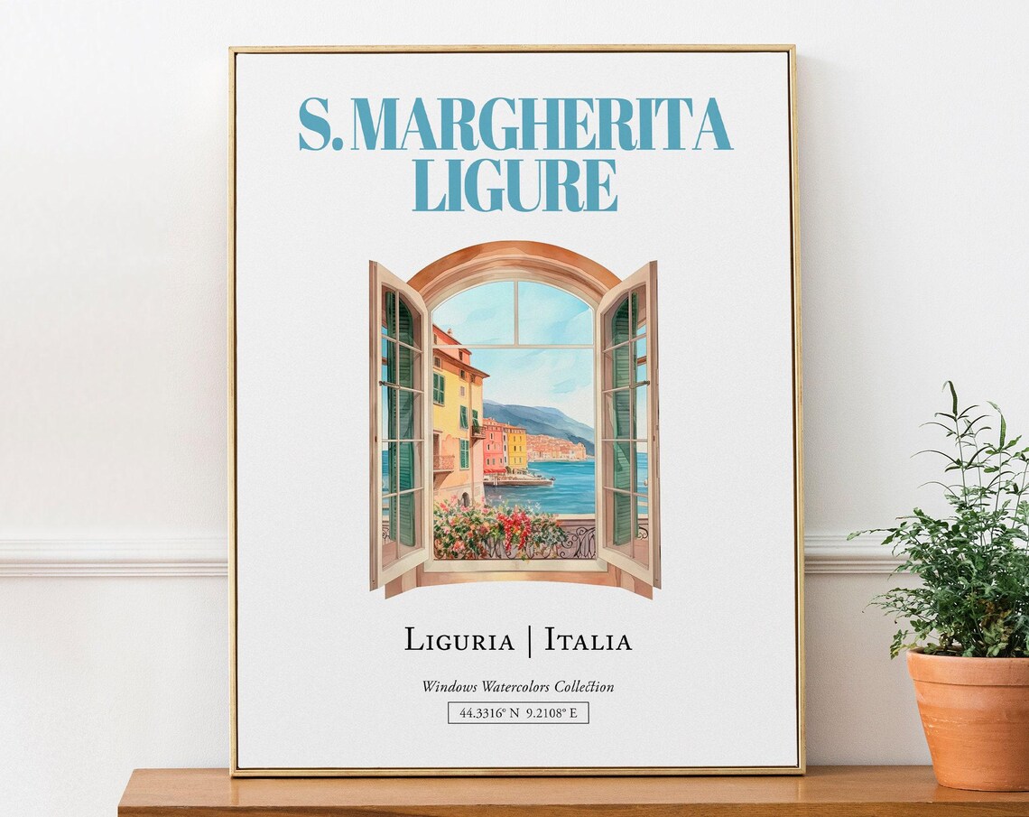 Santa Margherita Ligure Liguria Travel Poster