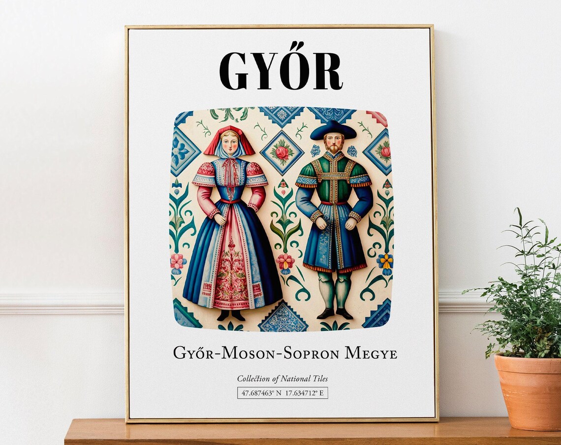 Gyr Hungary Traditional Costumes Art Print