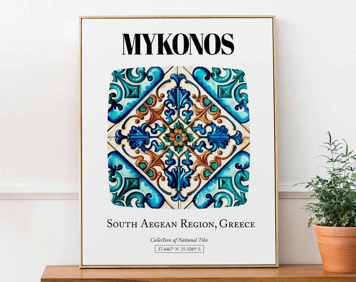 Mykonos Tile Patterns - Vibrant Elegance