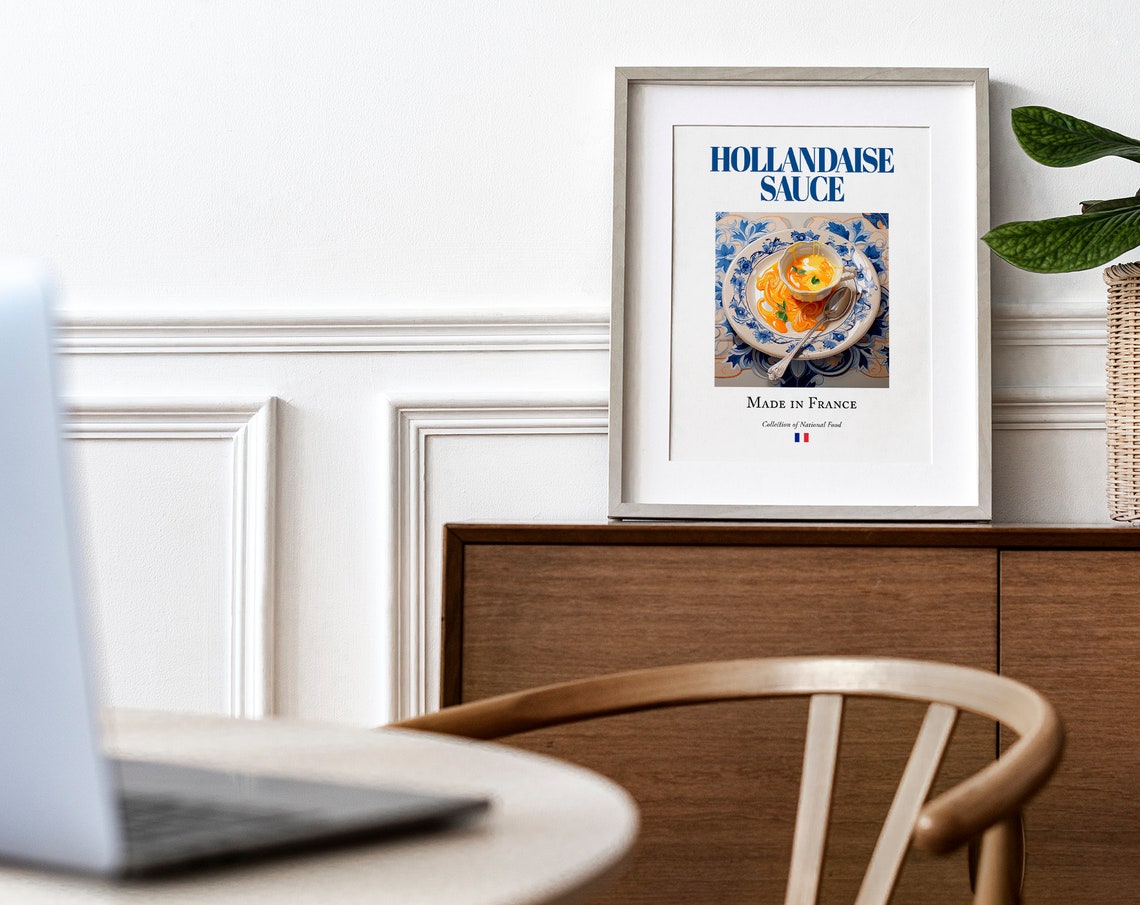 Hollandaise Sauce on Maiolica Tile Plate Art Print - Image 4