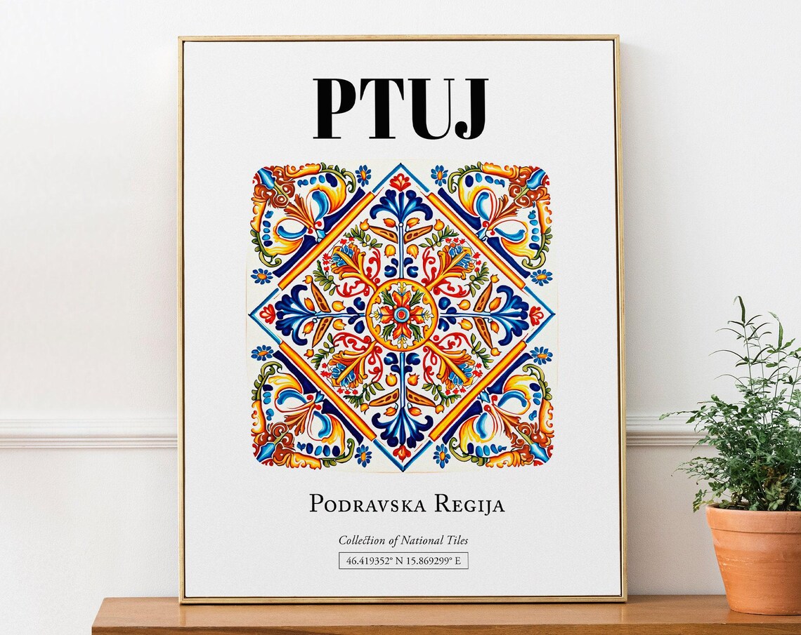Ptuj Podravska Regija Slovenija Travel Poster