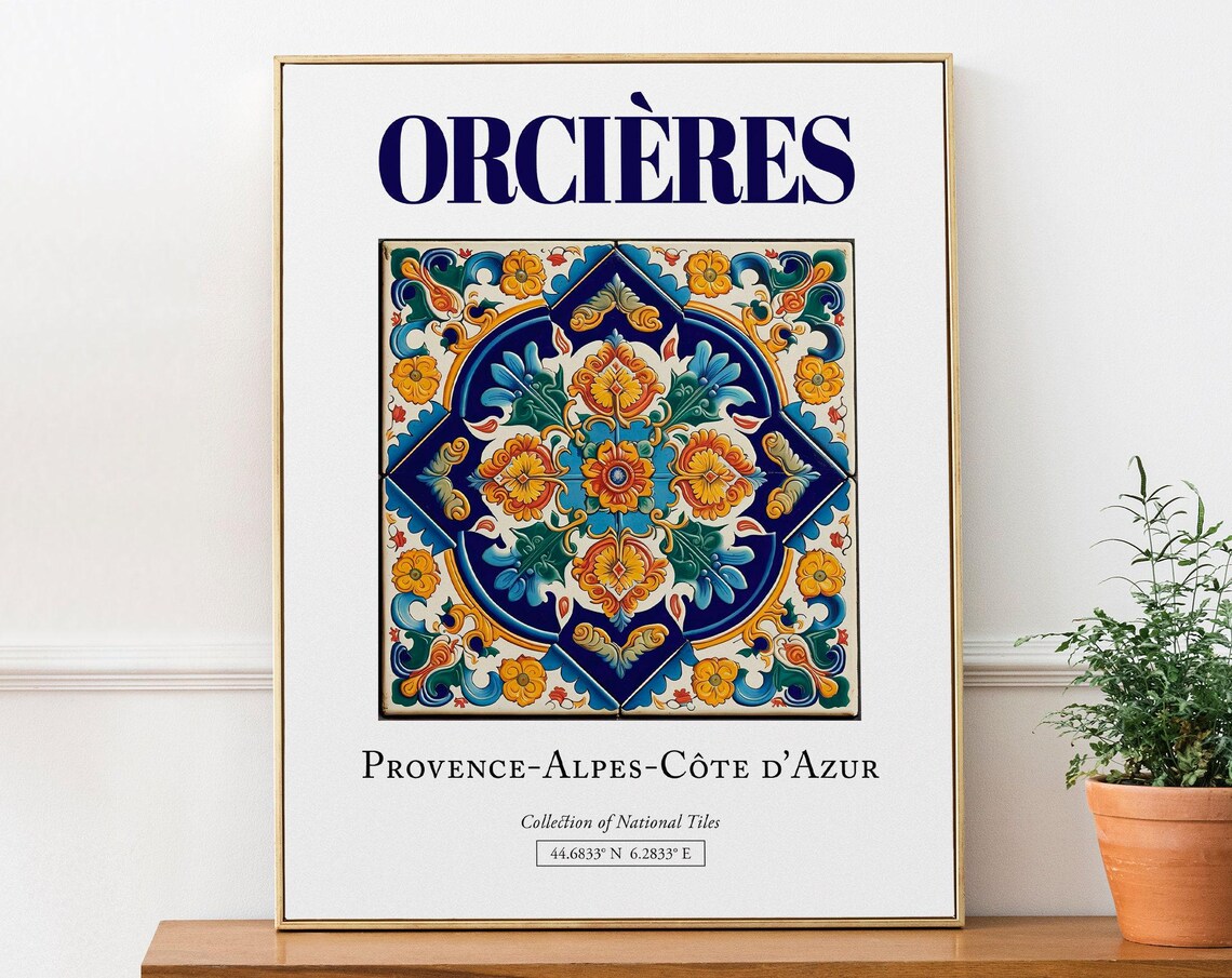 Orcires Provence-Alpes-Côte d'Azur Travel Poster