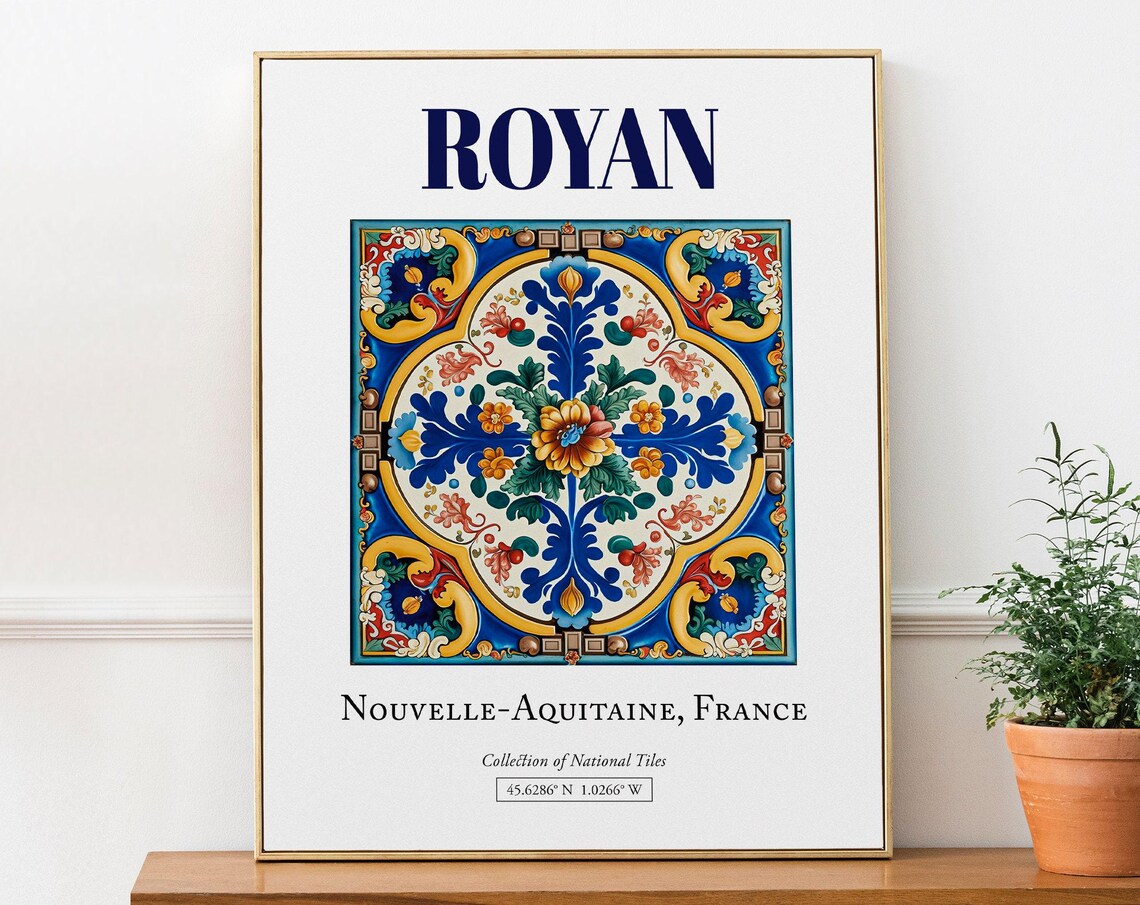 Royan Nouvelle-Aquitaine France Travel Poster