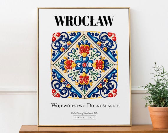 Wroclaw Wojewodztwo Dolnoslaskie Tile Pattern Art Print