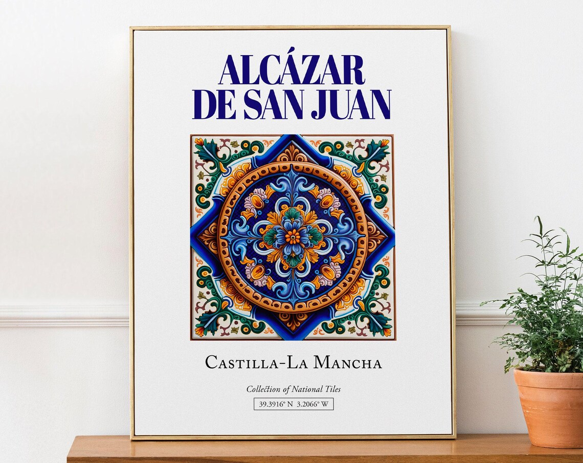 Alczar De San Juan Spain Minimalist Travel Poster