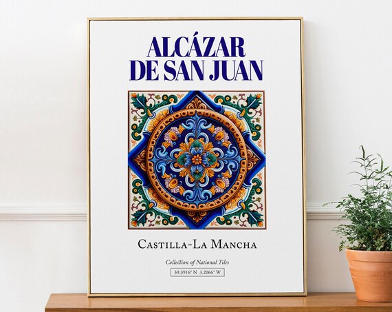 Alczar De San Juan Spain Minimalist Travel Poster