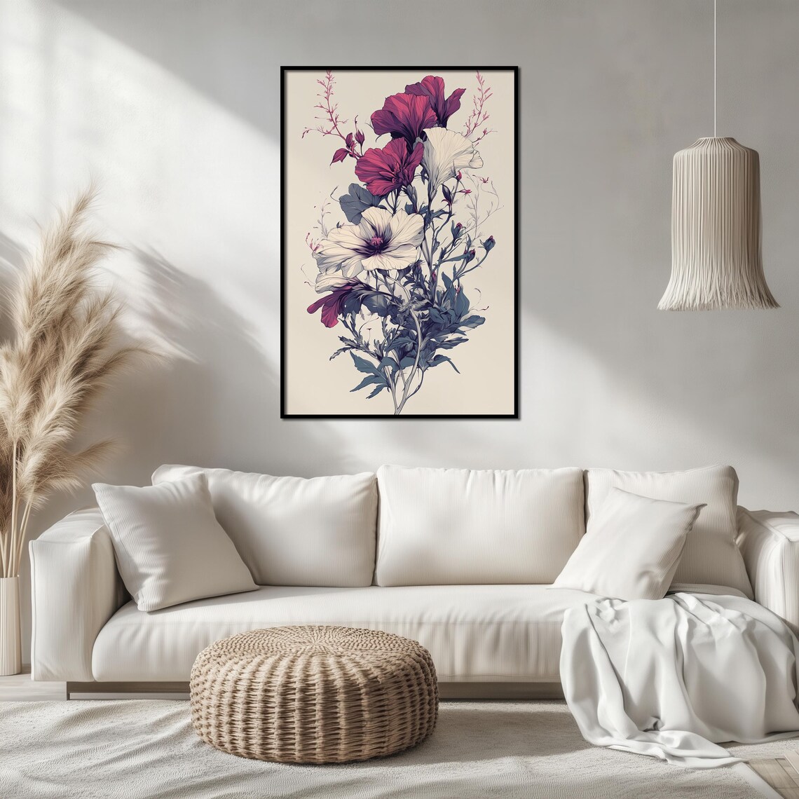 Botanical Ink Drawing, Vintage Floral Art Print - Image 2