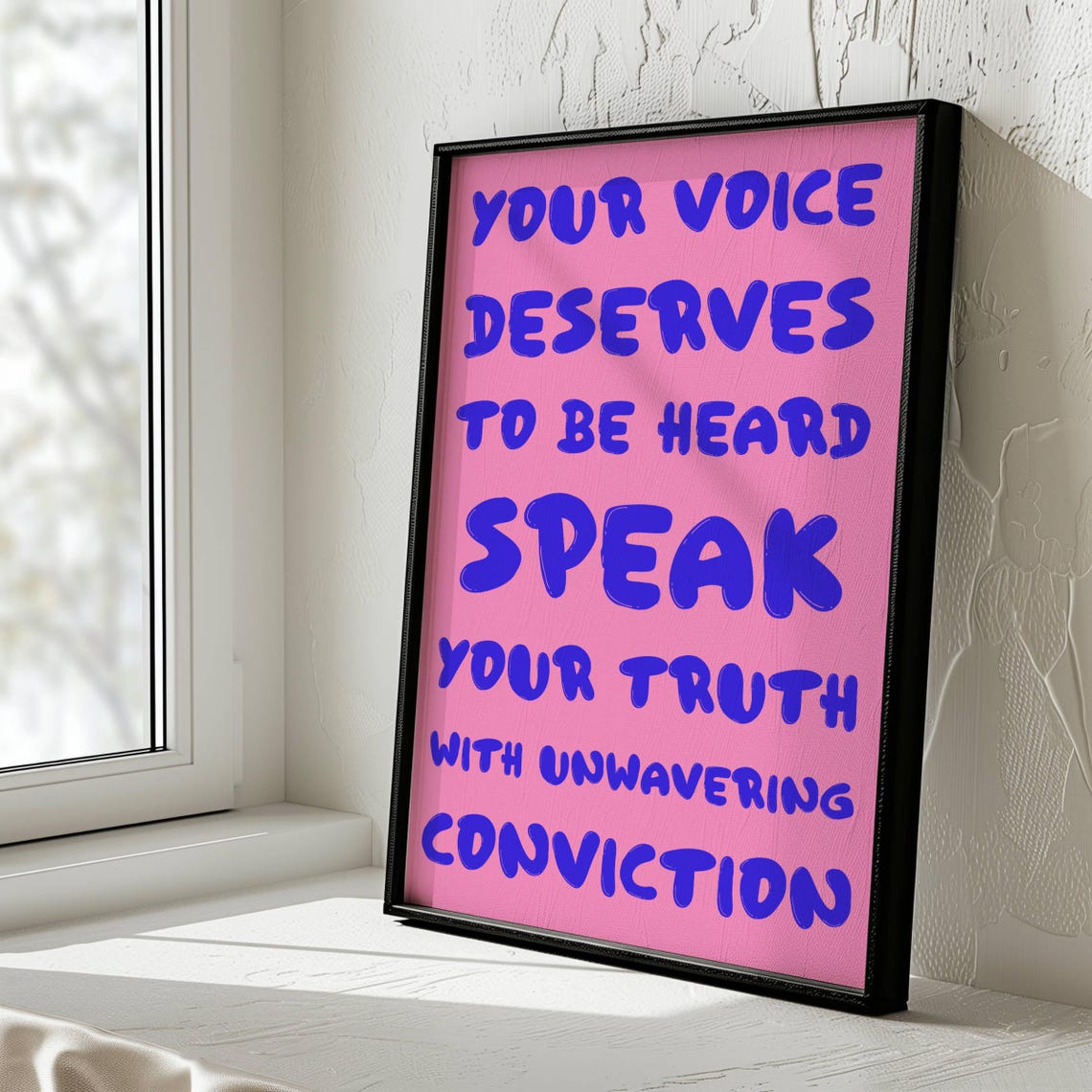 Your Voice Deserves To Be Heard Speak Your Truth Empowerment Poster - Image 4