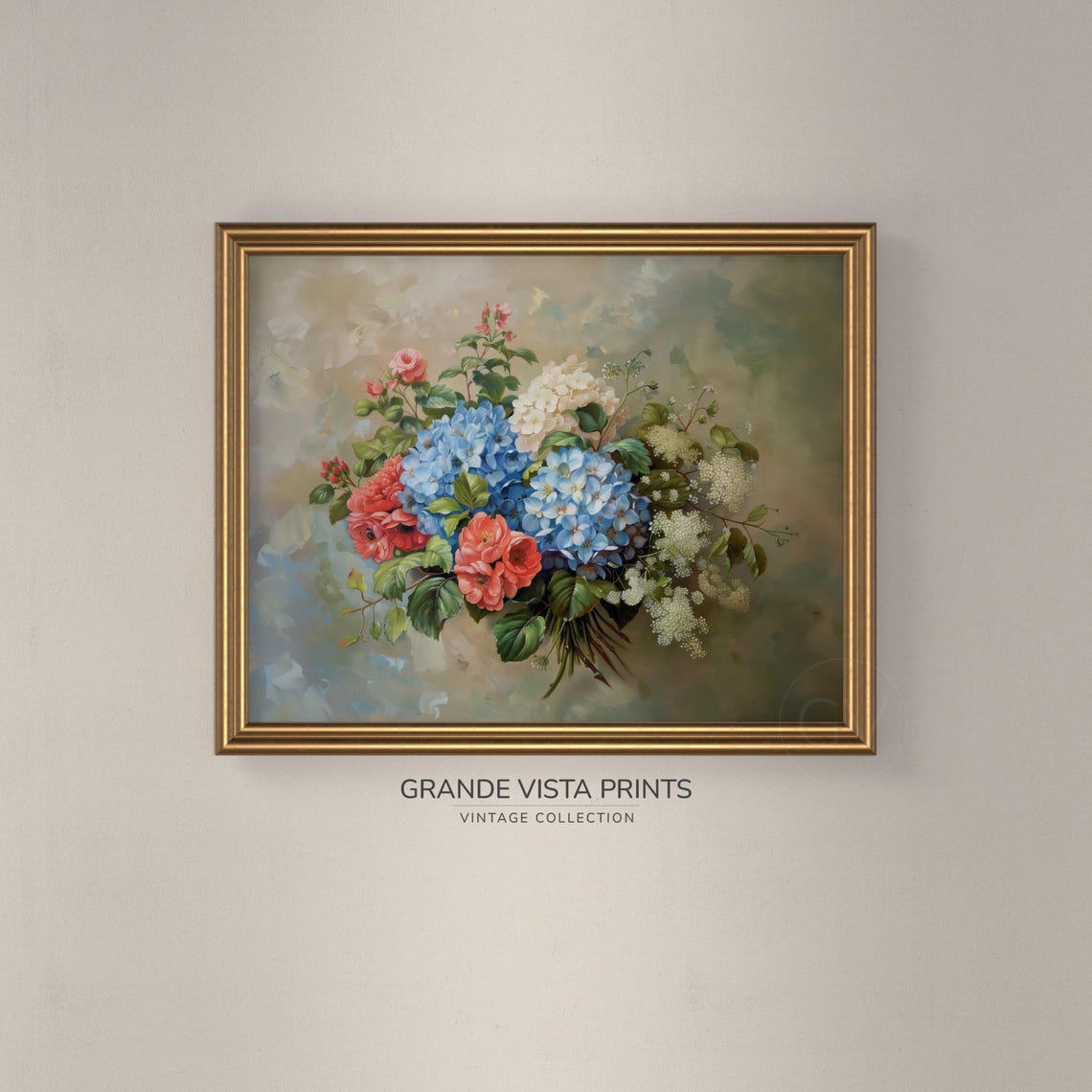 Colorful Flower Artwork Tricolor Floral Still Life Painting Flower Boquet Art Flower Painting Gv4448 - Image 3