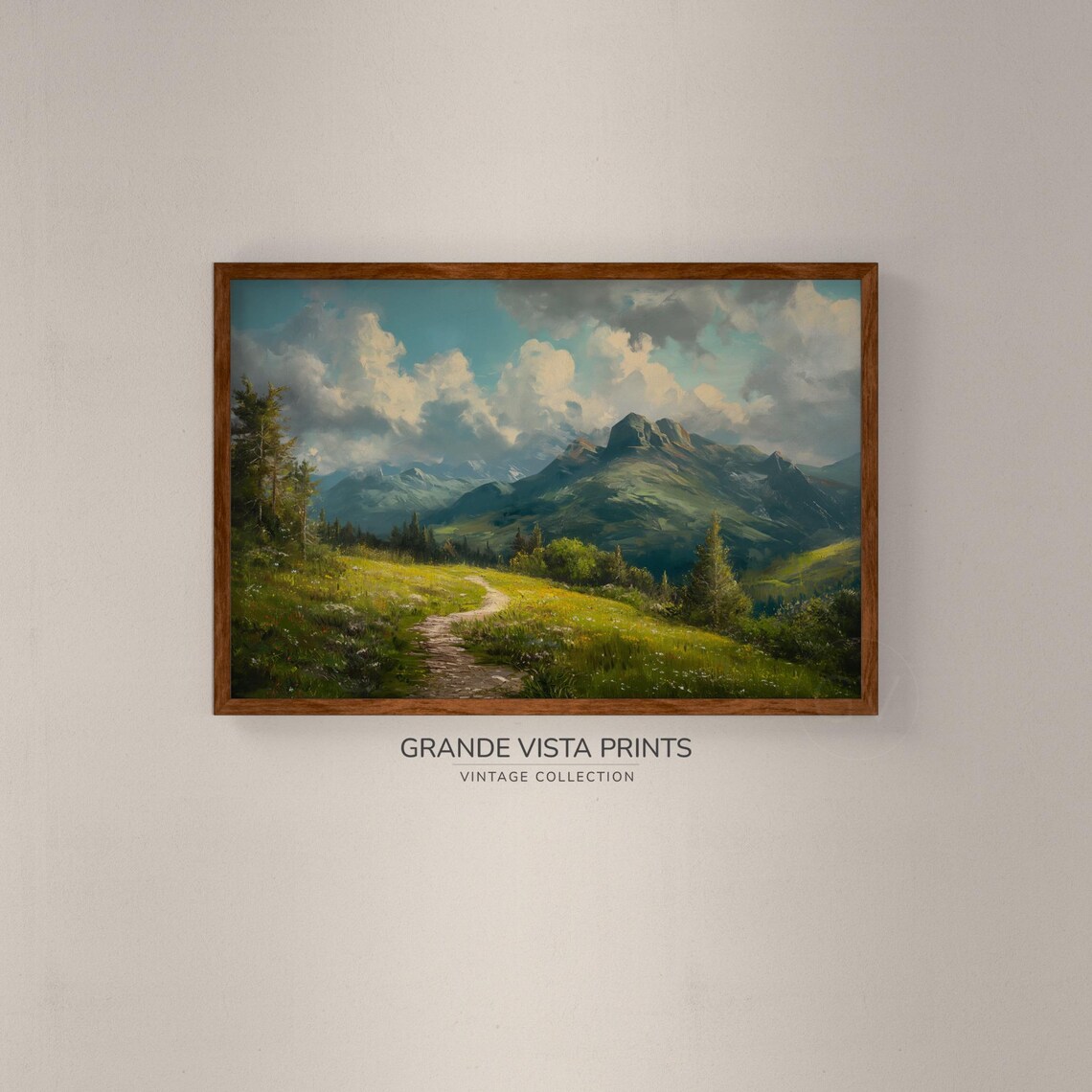 Mountain Path Landscape Poster - Image 2