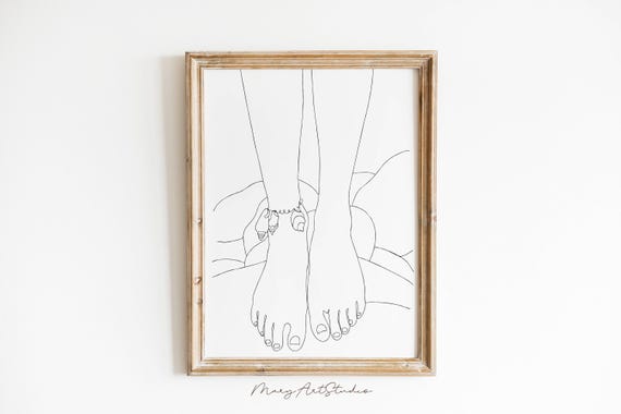 Beach Girl Line Print Ocean Island Art Bathroom Wall Art Beach Girl Line Art Print Ocean Line Art Tropical Line Print