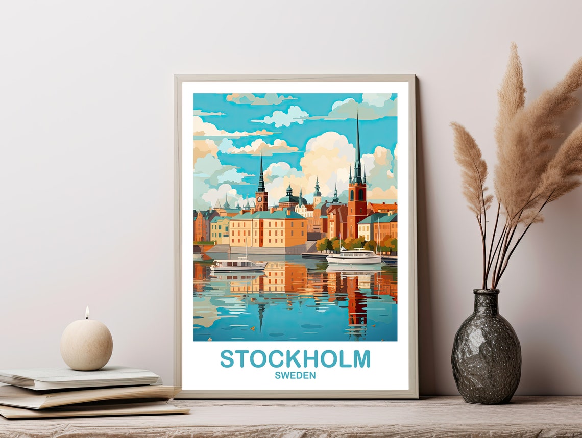 Stockholm Sweden Travel Art Stockholm Wall Art Sweden Wall Art Stockholm Sweden Travel Art Dt2euswest1 - Image 2