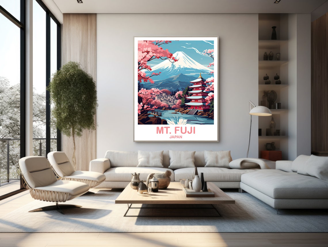 Mtfuji Travel Art Japan Wall Art Poster Travel Wall Art Landscape Travel Wall Art Japan Travel Poster Japan Travel T2asjaho3 - Image 2