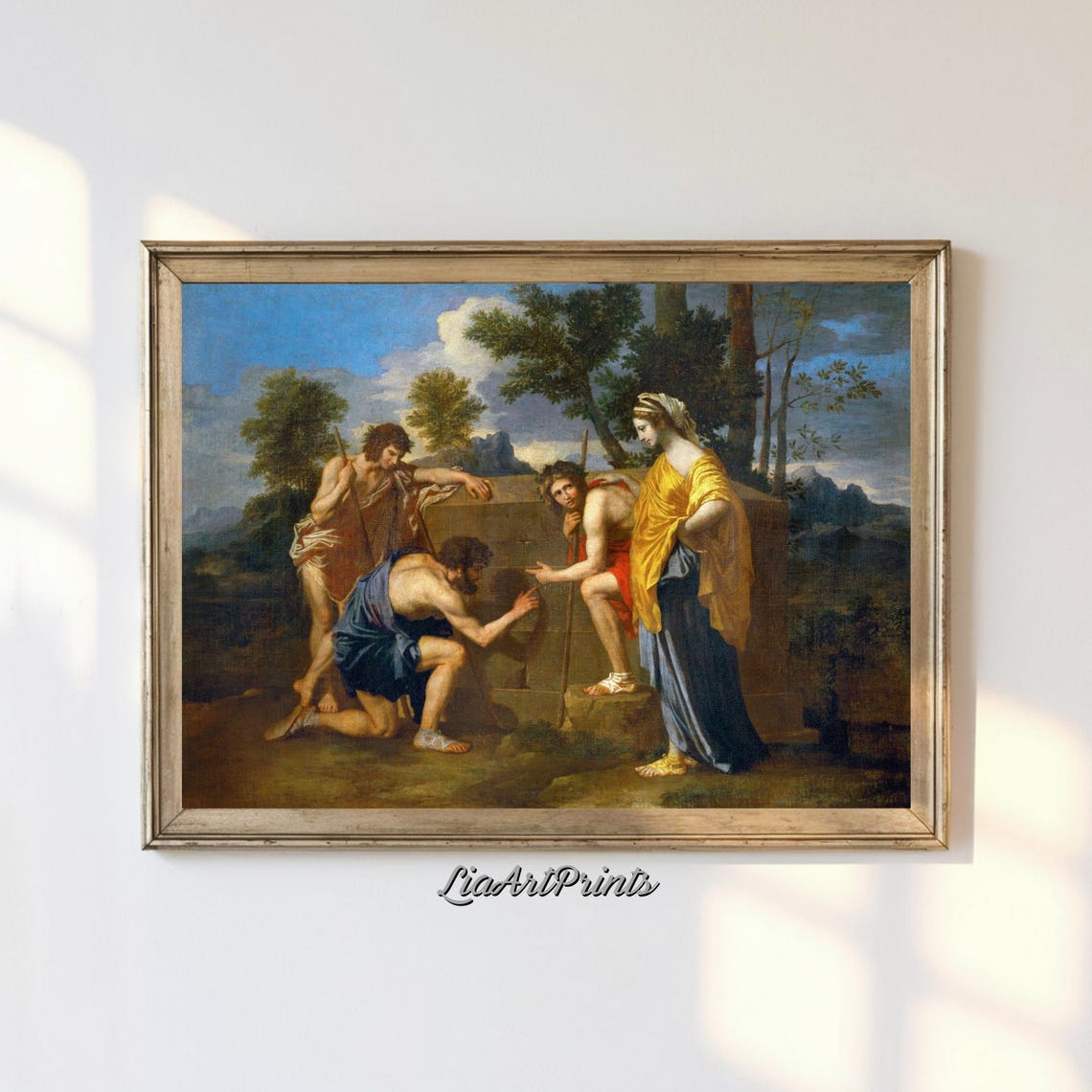 Nicolas Poussin Et in Arcadia Ego Shepherds Tomb Classical Art Poster