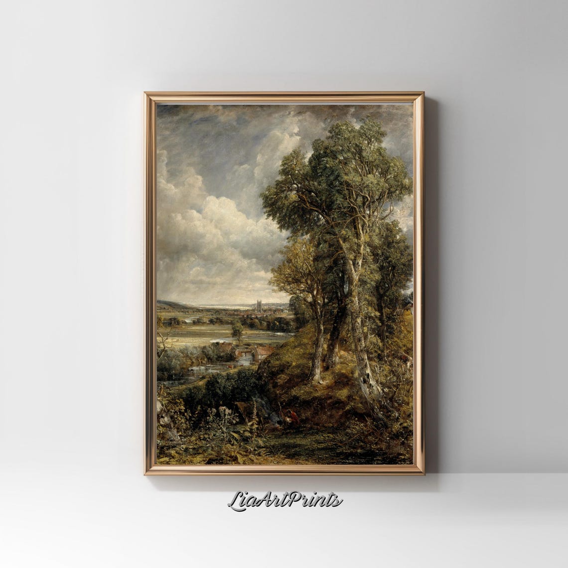John Constable Dedham Vale English Countryside Cloudy Sky Poster - Image 2