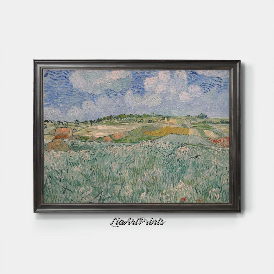 Countryside Field Landscape Art Impressionist Nature Wall Art Serene Rustic Decor For Home Artwork - Image 3