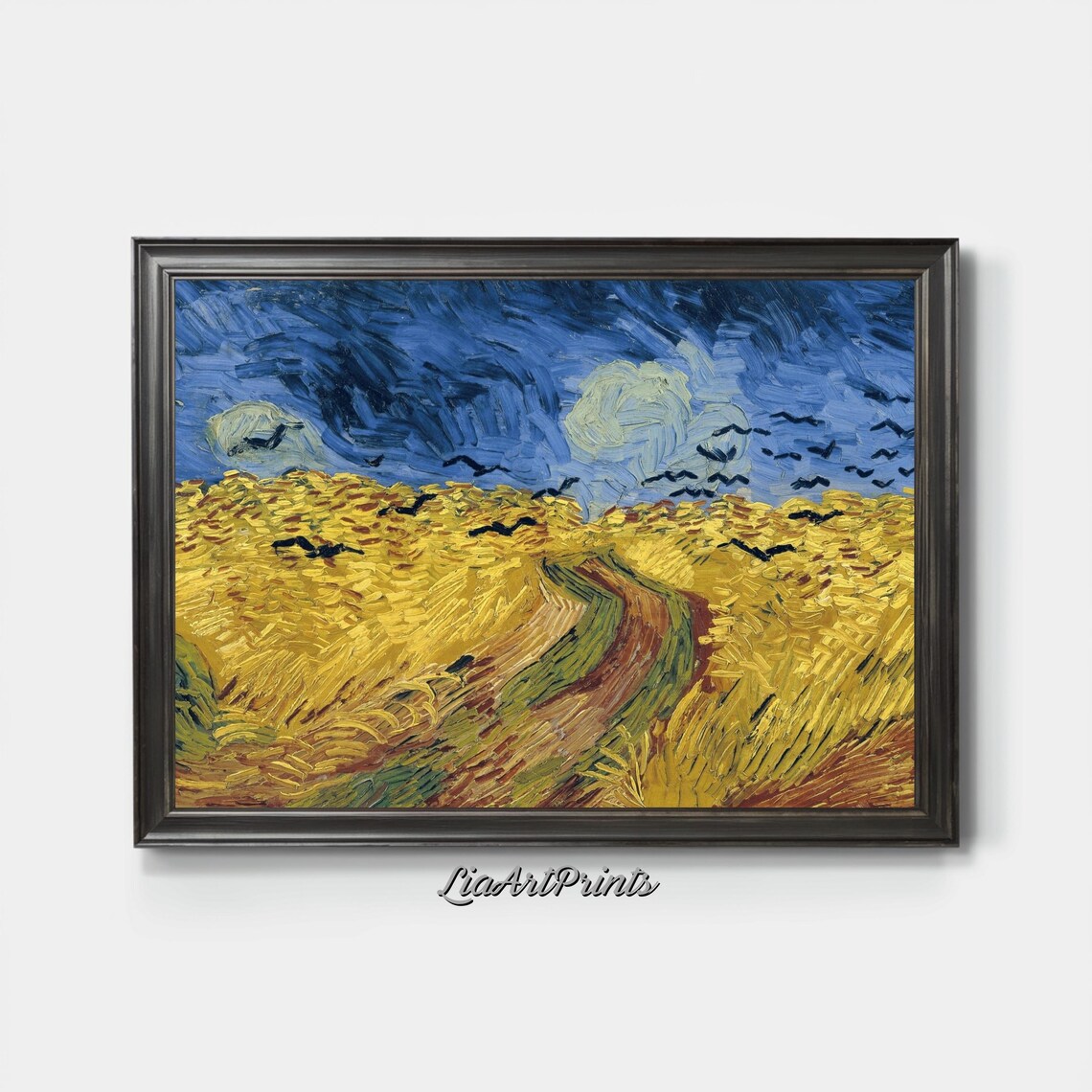 Vincent Van Gogh's Wheatfield With Crows, Art Print - Image 3