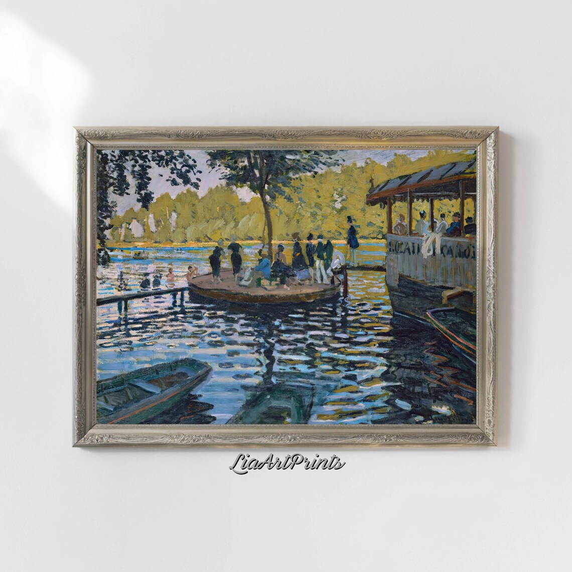 Impressionist Boating Scene, Classic French Art Print - Image 4