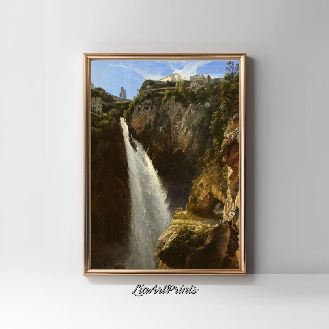 Majestic Waterfall Wall Art Scenic Nature Landscape Print Artwork For Home Decor - Image 2