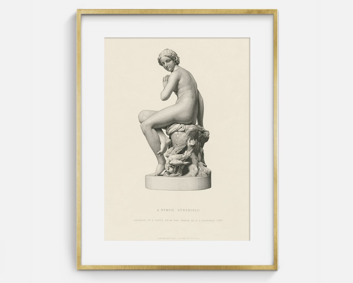 Vintage Greek Sculpture, Antique Roman Bust Art Print - Image 2