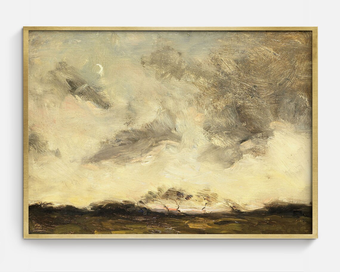 Nature Oil Painting Vintage Landscape Art Print - Image 2