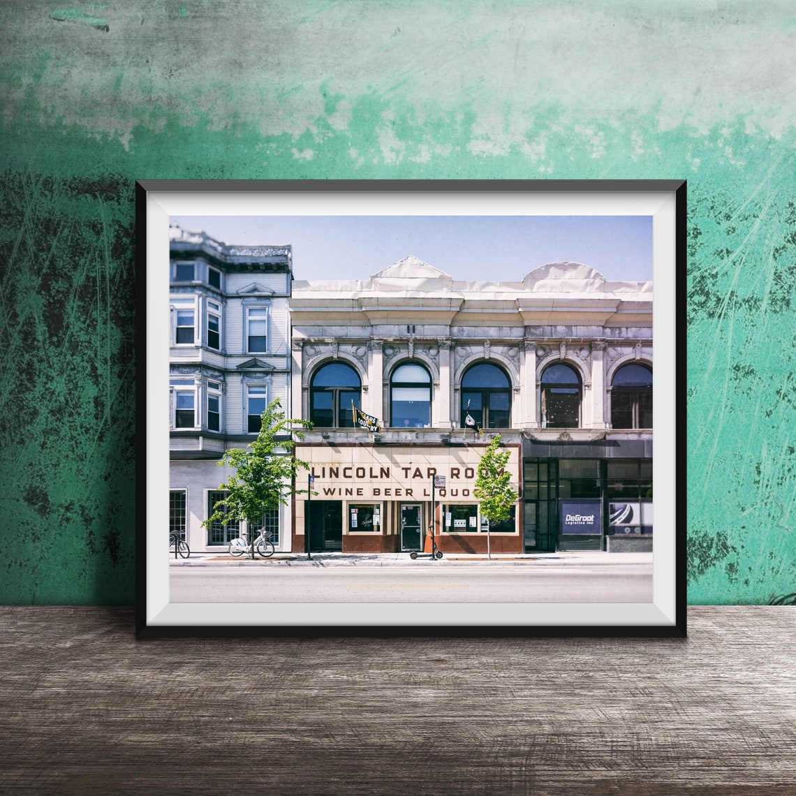 Lincoln Tap Room Wine Beer Liquor Storefront Lakeview Photo Poster